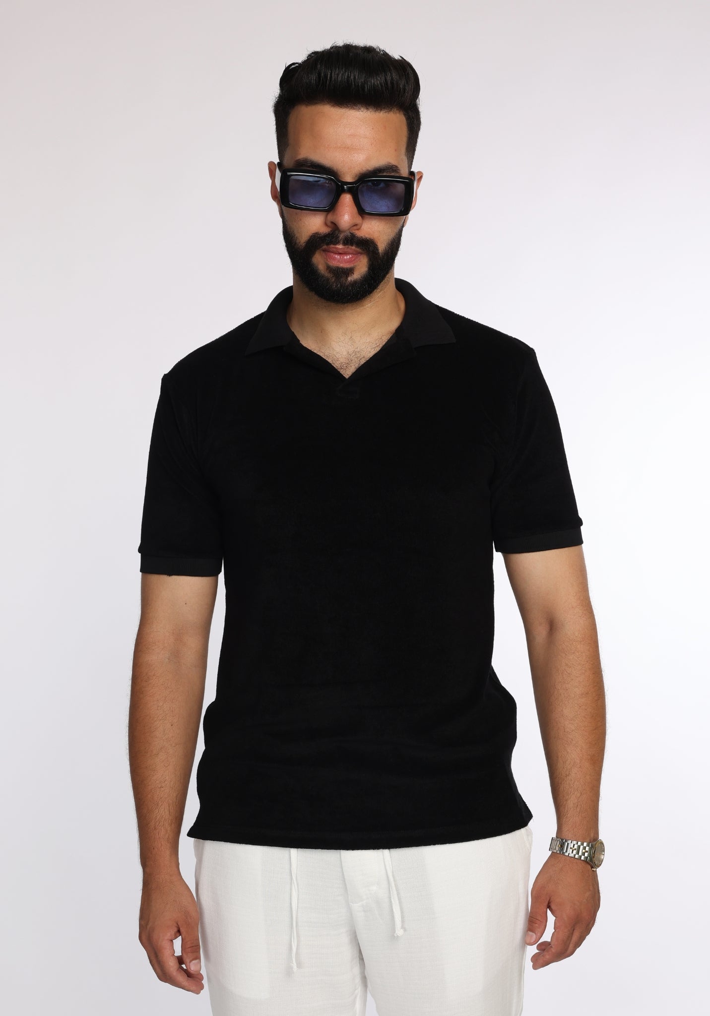 Polo GIOMI Élégance Décontractée Noir