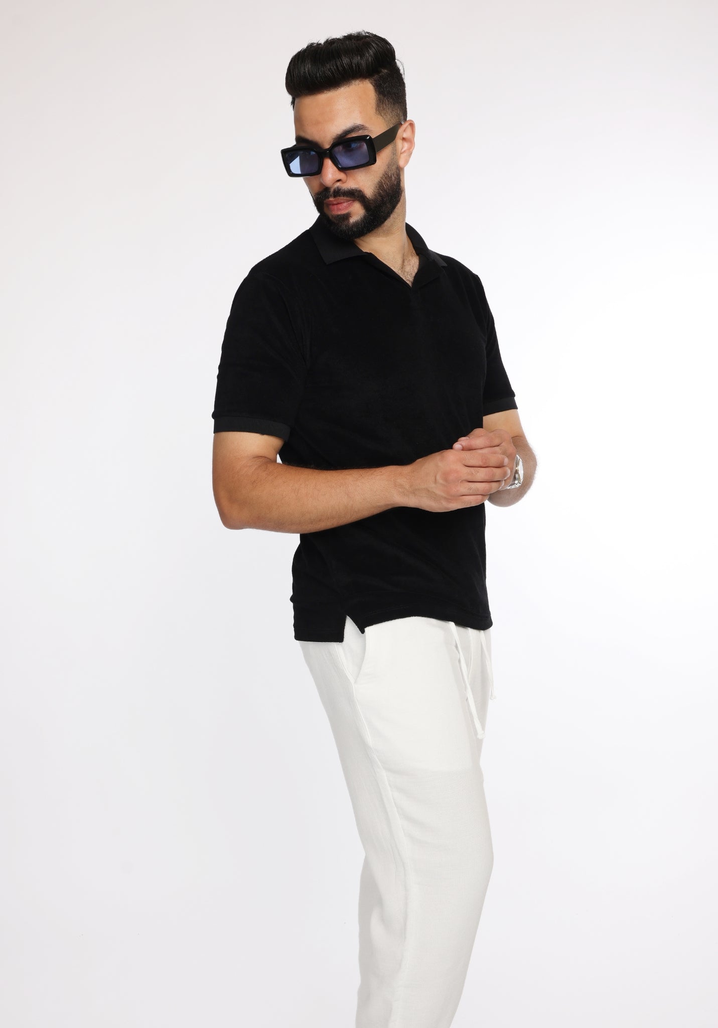 Polo GIOMI Élégance Décontractée Noir