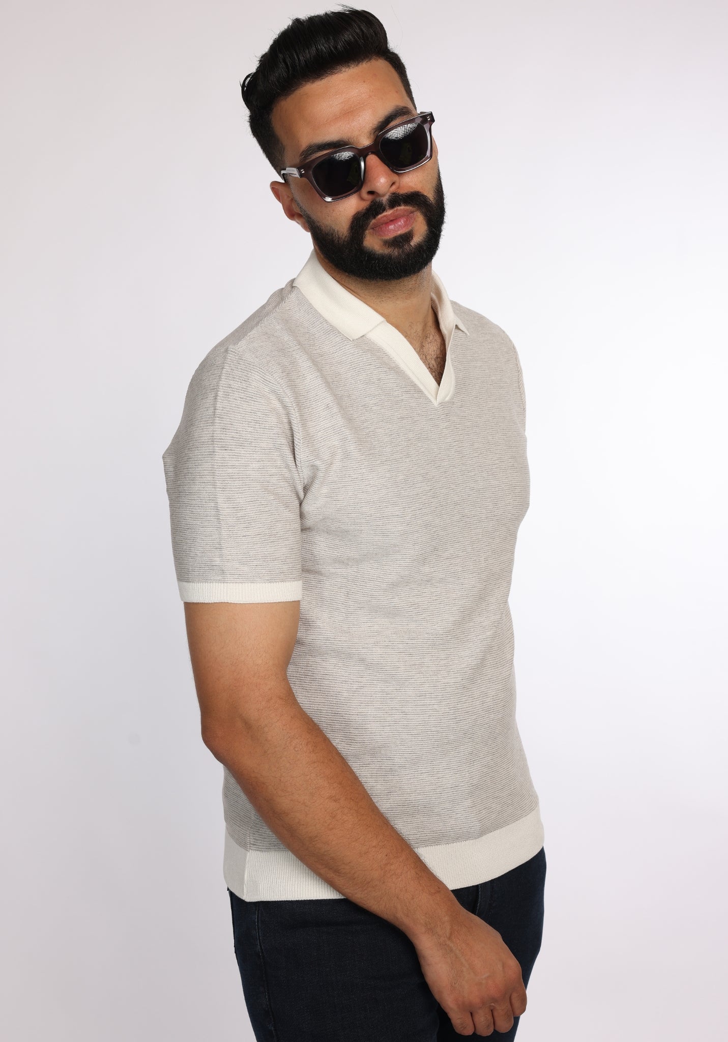 Polo GIOMI Gris Perle