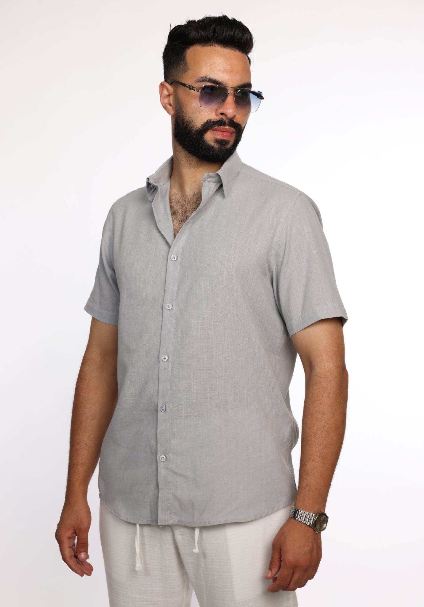 Chemise GIOMI Gris Clair