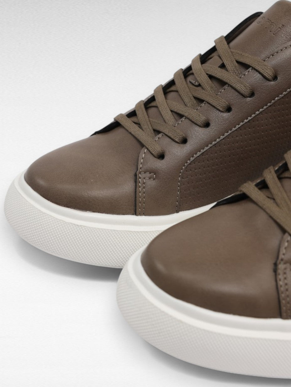 Baskets Classiques Kaki en Nubuck