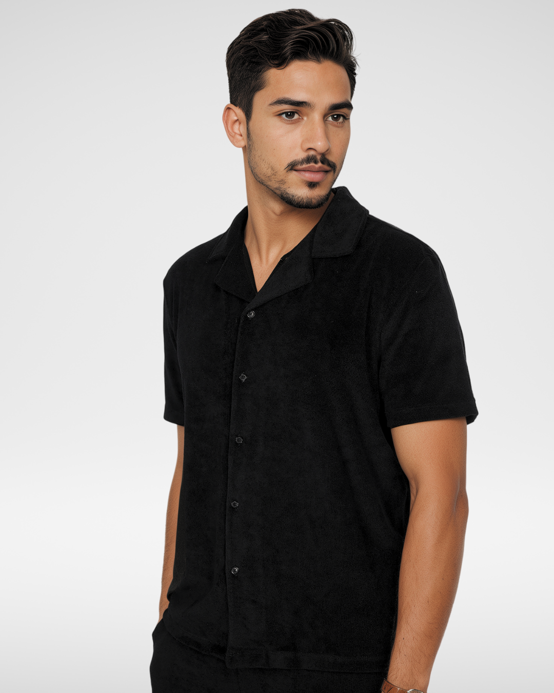 Ensemble Giomi en Velours de Coton Noir