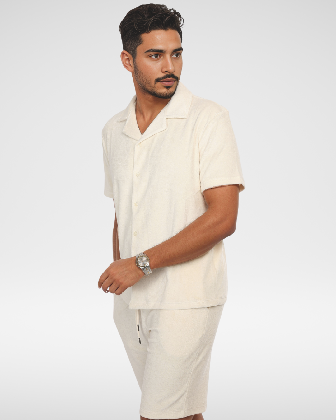 Ensemble Giomi en Velours de Coton Biege