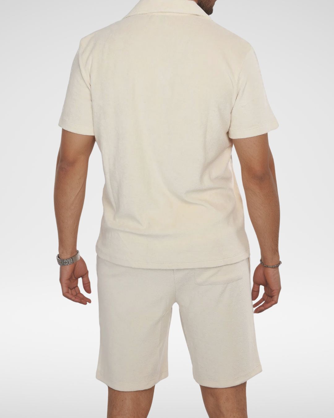 Ensemble Giomi en Velours de Coton Biege