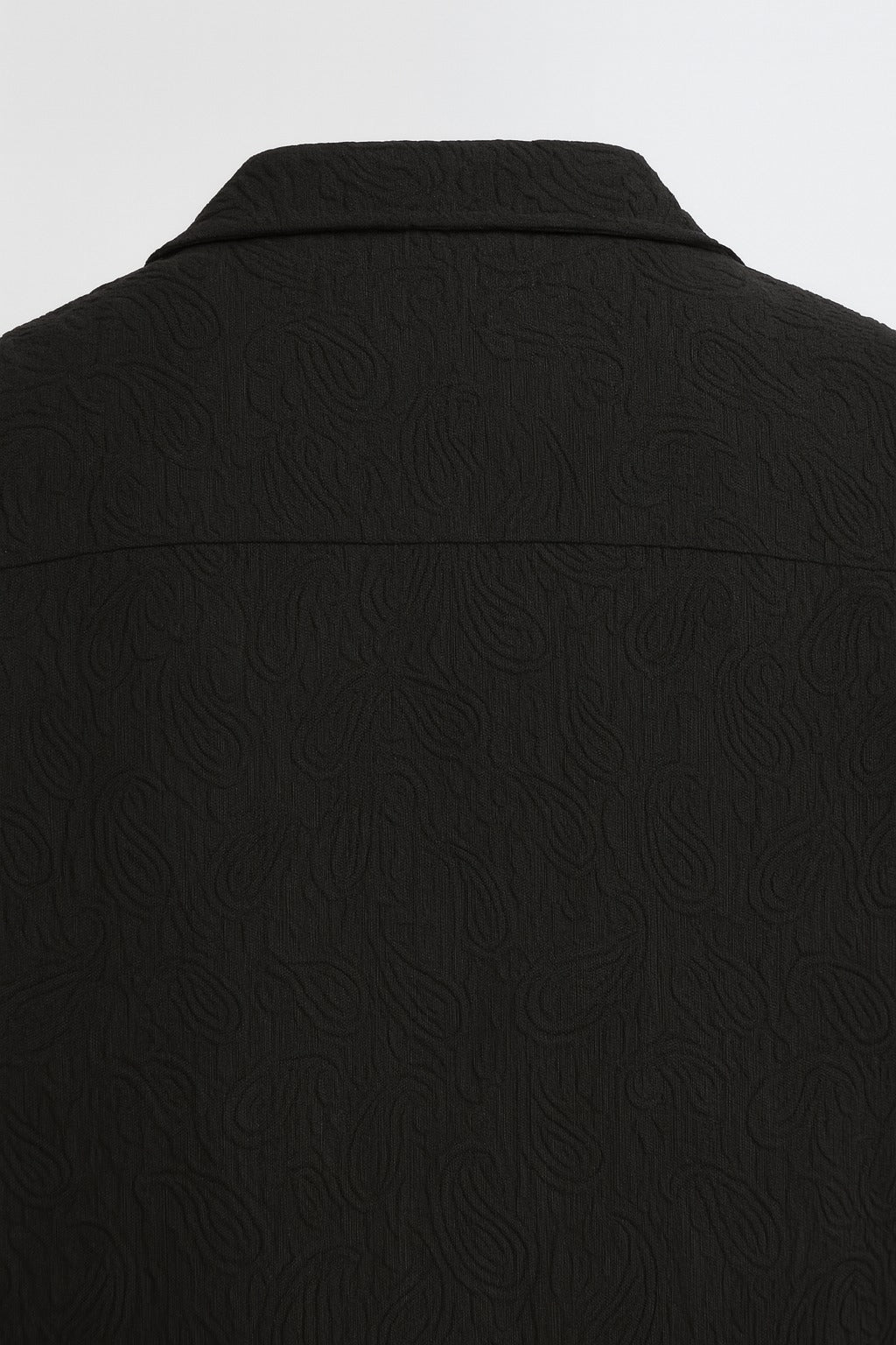 Chemise Noire Homme à Manches Courtes