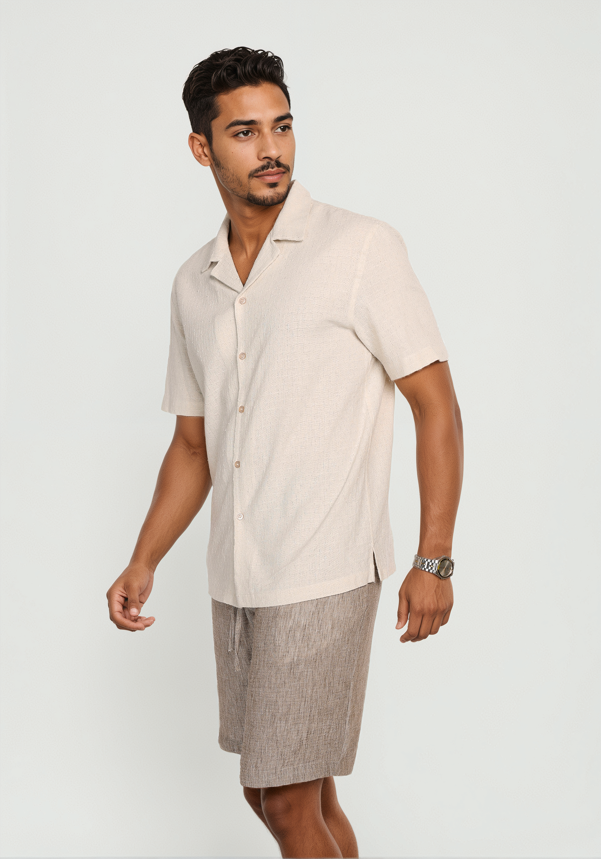 Chemise GIOMI Beige Naturel