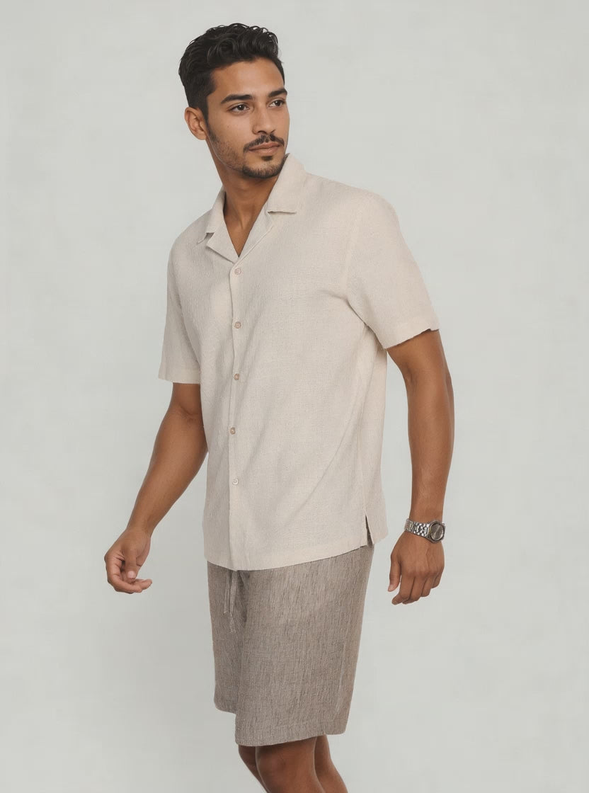Chemise GIOMI Beige Naturel